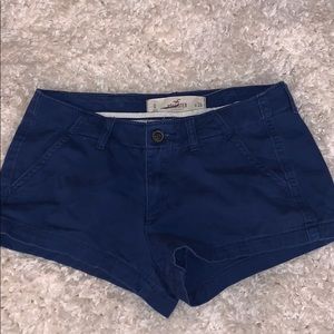 royal blue hollister khaki shorts